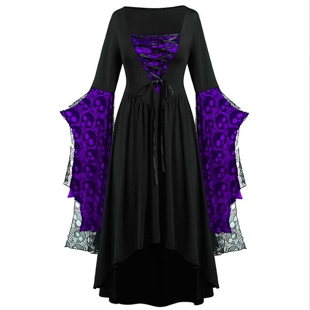 Women's Retro Vintage Punk & Gothic Medieval Witch Plague Doctor Fantasy  Masquerade Party Dress main image 1