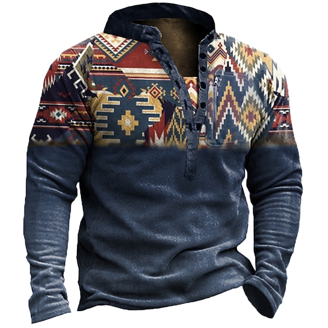  Men's Color Block Graphic Prints Sweatshirt Pullover Long Sleeve Sweatshirt Standing Collar Streetwear Designer Basic 3D Print Daily Sports Holiday Zipper Print Spring &  Fall