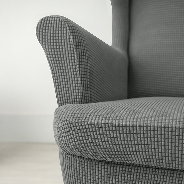 Stretch Wingback Chair Cover Wing Chair Slipcovers With Seat Cushion Cover Spandex Jacquard