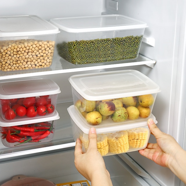 Refrigerator Food Storage Containers Kitchen Food Sealed Crisper ...