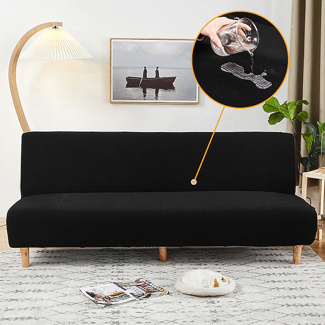 Water Resistant Sofa Bed Slipcover 1Piece Stretch Sofa Slipcover