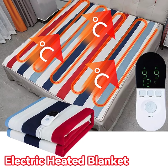 Electric Heated Blanket Electric Throw Soft Velvet Electric Blanket