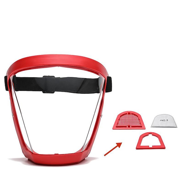 Full Face Anti-fog Clear Mask Reusable Super Protective Transparent Safety Cover