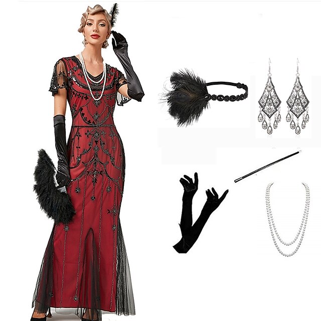 1920s Vintage Inspired The Great Gatsby Flapper Dress Dress Outfits