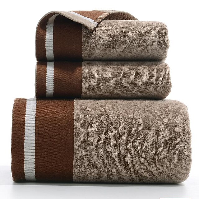 Thickened Bath Towels Set of 3,100 Turkish Cotton Ultra Soft Bath