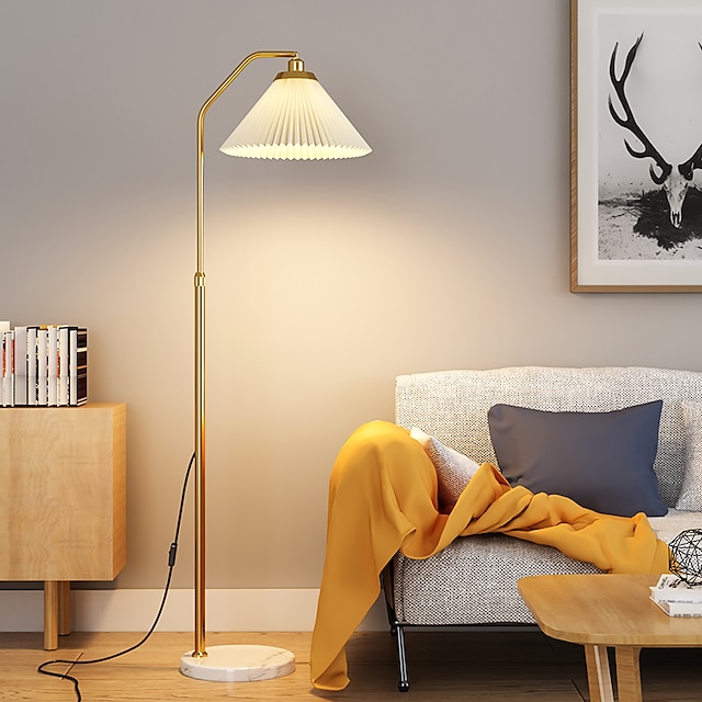  Dimmable Floor Lamp Arc Floor Lamps, Metal Floor Lamps, LED Floor Light Creative，Standing Lamp Adjustable, for Living Room, Office and Bedroom Standing Reading Lamp