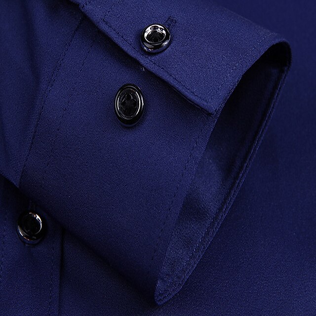 Men's Dress Shirt Button Up Shirt Collared Shirt Non Iron Shirt Light