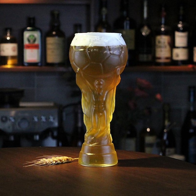  taza de cerveza copa del mundo de vidrio de borosilicato taza de fútbol hercules taza de cerveza bar ktv taza de cerveza oscura