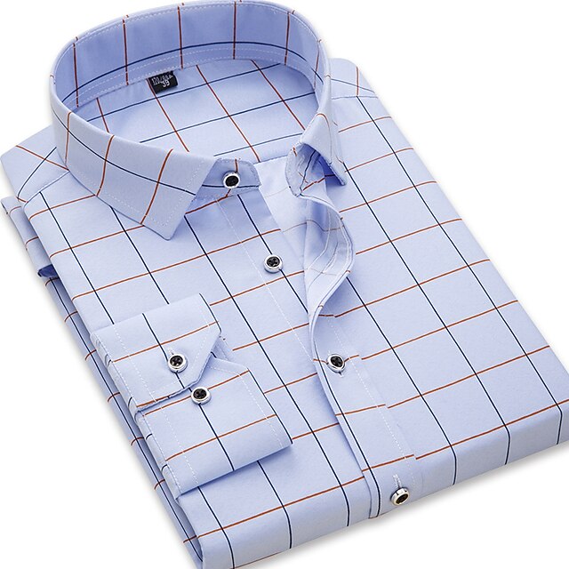 Men's Dress Shirt Collared Shirt Button Up Shirt Graphic Prints Wedding Outdoor Black-White Black White Red Long Sleeve Turndown Spring Fall Clothing Apparel Print2