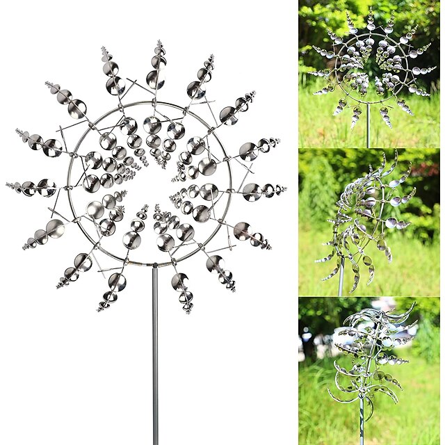 Girandola A Vento In Acciaio Inox 3D Per Interni Ed Esterni