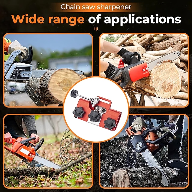 Chainsaw Chain Sharpening Fixture EasytoUse Stainless Steel Jig