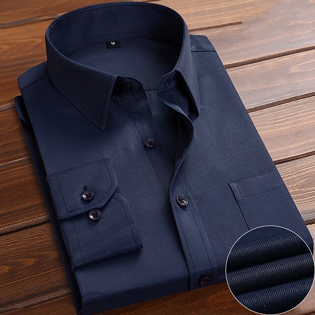 Men's Dress Shirt Button Up Shirt Collared Shirt French Cuff Shirts