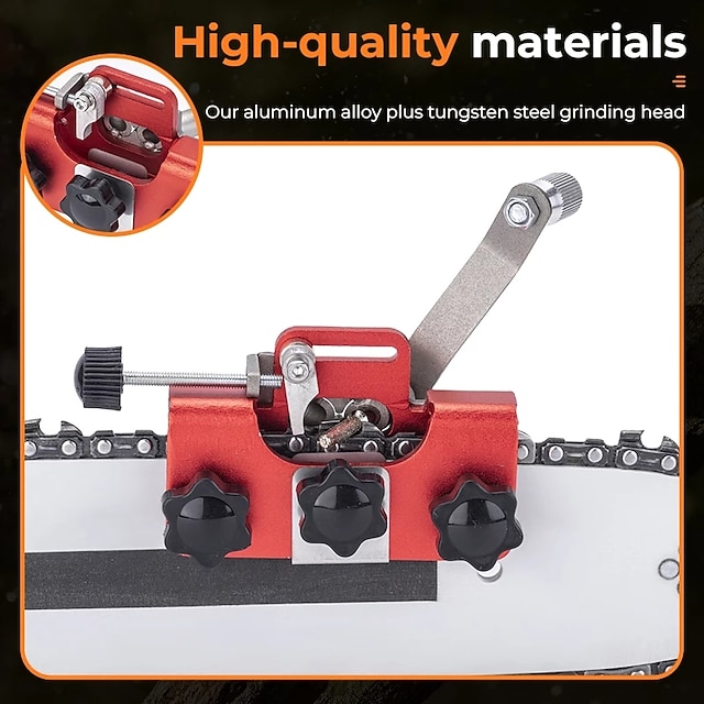 Chainsaw Chain Sharpening Fixture EasytoUse Stainless Steel Jig