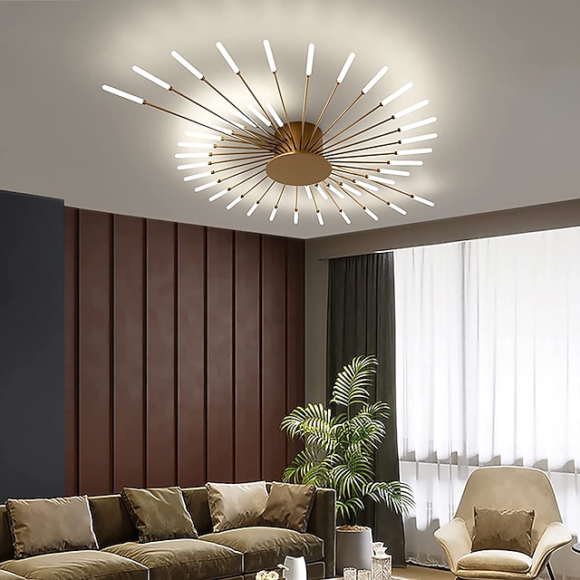 Modern Ceiling Light, Easy to Install, Flush Mount Ceiling Lamp Acrylic Lampshade Chandelier