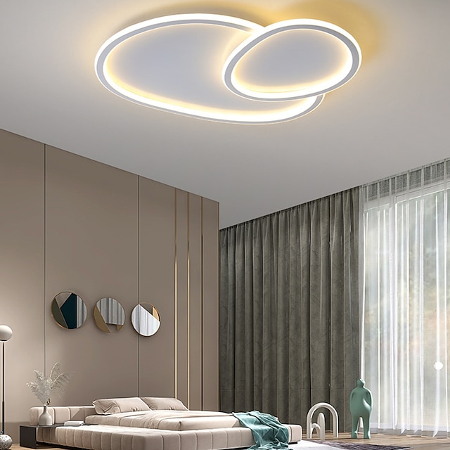  led シーリング ライト幾何学的形状フラッシュ マウント ライト金属天井装飾照明器具、50 cm led シーリング ライト サークル ラウンド デザイン、家庭用 led 照明器具& オフィス 110-240v