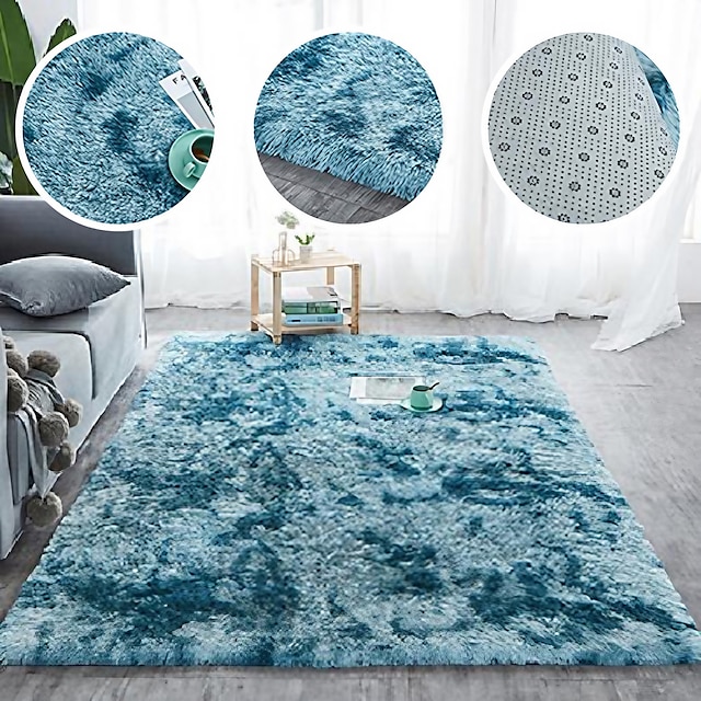  Tie-dye Printing Area Rug Carpet Velvet Carpet PV Living Room Study Bedside Bedroom Carpet