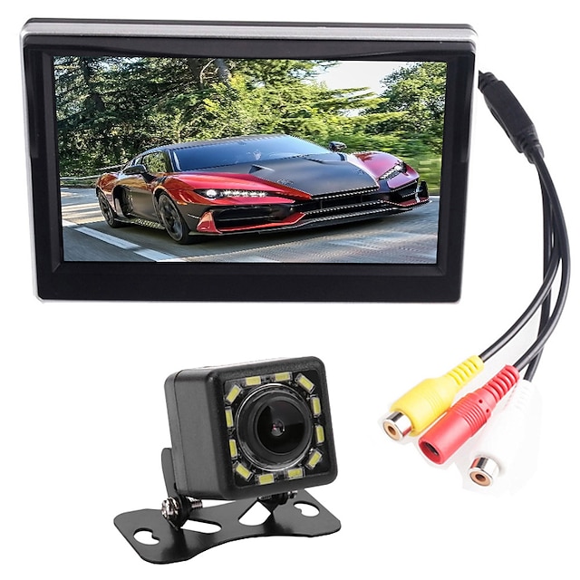 ksj-500 5 inch LCD 1/4 inch color CMOS Wired 170 Degree 5 inch Car Rear ...