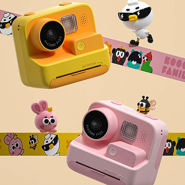 Instant Print Camera Thermal Printing Camera 1080P HD Digital Camera With 3 Rolls Print Paper Video Photo Toys Boy Girls Christmas Gift 21