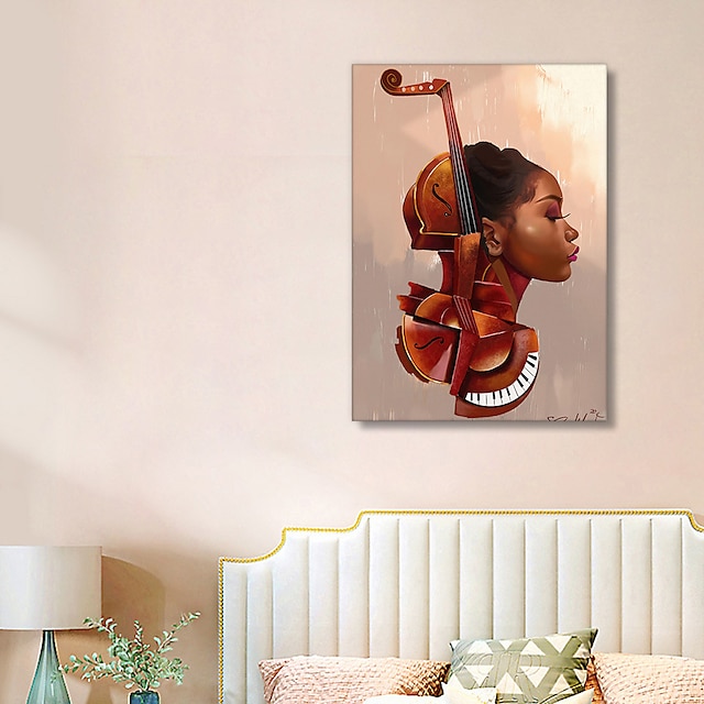  Impresiones de personas, arte de pared de mujeres africanas, imagen moderna, decoración del hogar, regalo para colgar en la pared, lienzo enrollado sin marco sin estirar