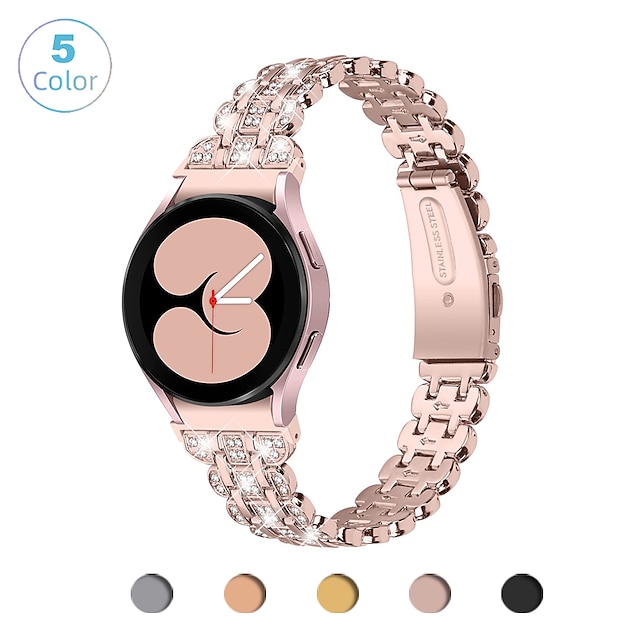  Bracelet de Montre  pour Samsung Watch 6/5/4 40/44mm, Galaxy Watch 5 Pro 45mm, Galaxy Watch 4/6 Classic 42/46/43/47mm, Watch 3, Active 2, Gear S2 Alliage Remplacement Sangle 20mm Bracelet