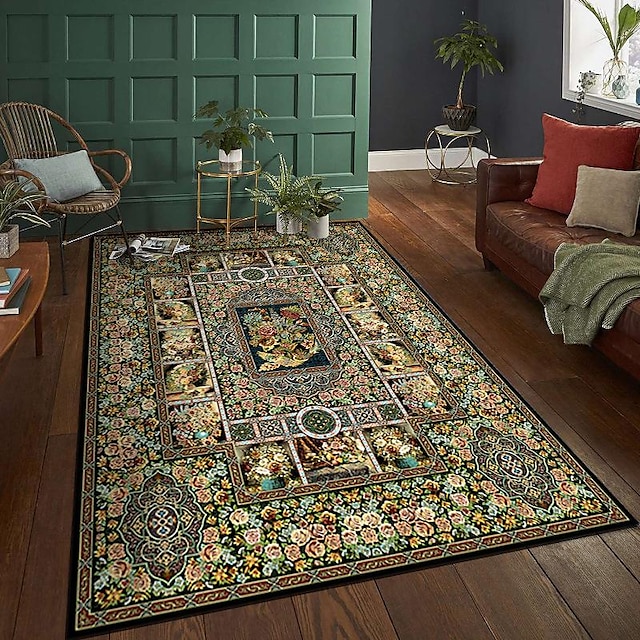  alfombra estilo étnico exótico americano persa sala de estar hotel alojamiento en casa dormitorio alfombra completa