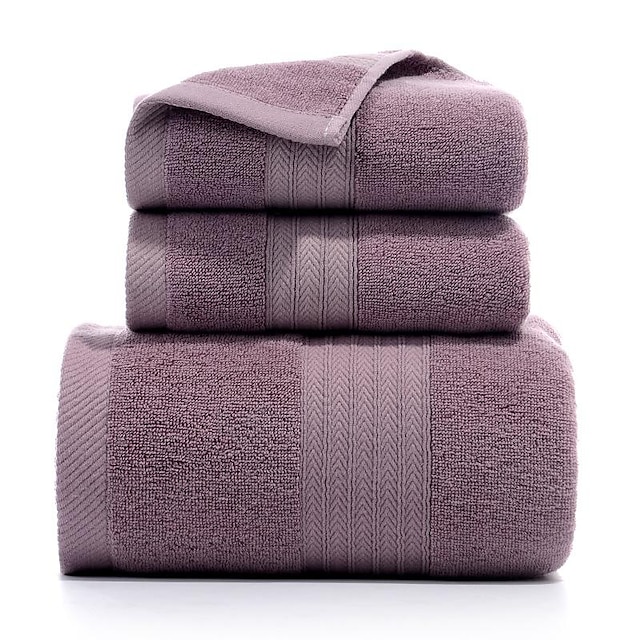 Thickened Bath Towels Set of 3,100 Turkish Cotton Ultra Soft Bath