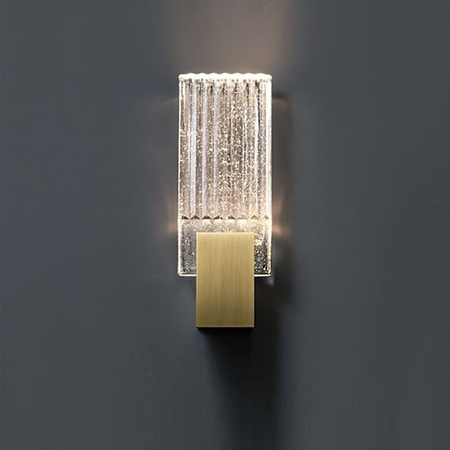  luzes de parede led bolhas de cristal luzes de parede internas sala de estar quarto lâmpada de parede de metal