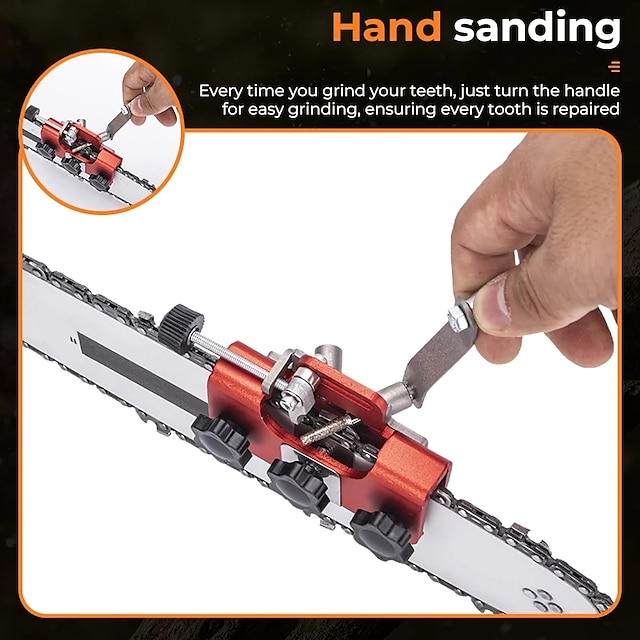 Chain Saw Chain Sharpening Fixture Easy To Use Stainless Steel Jig   Zghsky1665738491286 