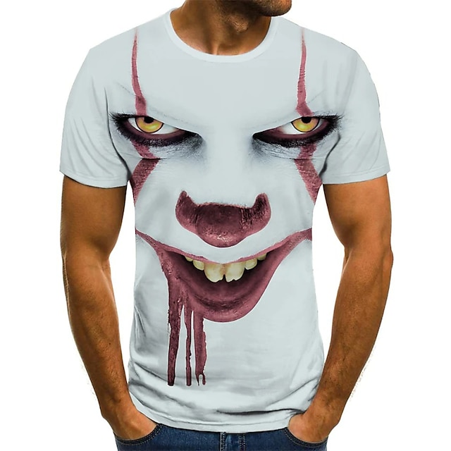  Herren T-Shirt Tee Designer Vintage Streetwear Sommer Kurzarm Grün Weiß Lila Hellgrün Rosé Rosa Dunkel Lila Grafik Optische Illusion Druck Plus Size Rundhalsausschnitt Casual