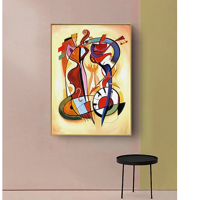  Handmade Oil Painting Canvas Wall Art Decoration Kandinsky Style Postmodern Abstract for Home Decor Rolled Frameless Unstretched Painting