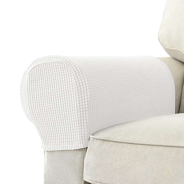 2 Stuks Stretch Armsteun Covers Spandex Jacquard Arm Covers Zachte En Elastische Beschermer Voor Stoelen Bank