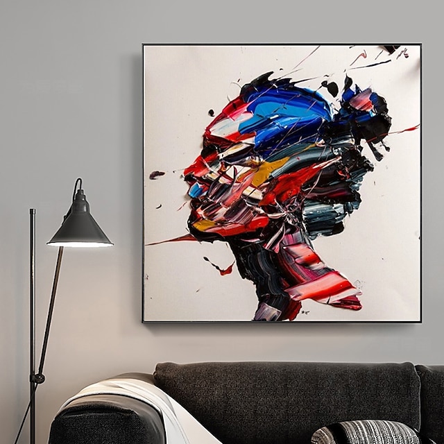  ruční olejomalba plátno nástěnná umělecká dekorace abstraktní postava tlustý olejový nůž malba pro domácí výzdobu válcovaný bezrámový nenatažený obraz