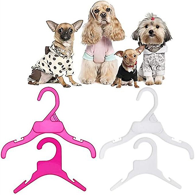 graduado Sedante Molesto 5 uds percha de ropa para mascotas de plástico antideslizante perro  cachorro gato ropa perchero para animales pequeños 2023 - US $25.29