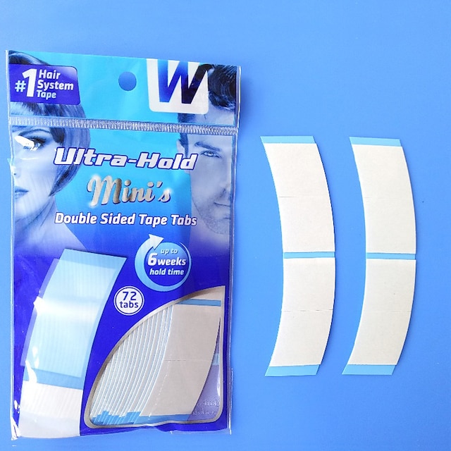  Ultra Hold Tape Walker Tape 72 Tabs Waterproof Double-Sided Tape Strips Strong Hold Hair System Tape for Lace Wigs & Toupees