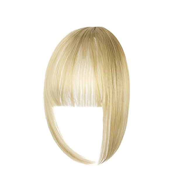 Clip in Bangs Hair Extenisons Natural Fringe Clipon Front Neat Wispy