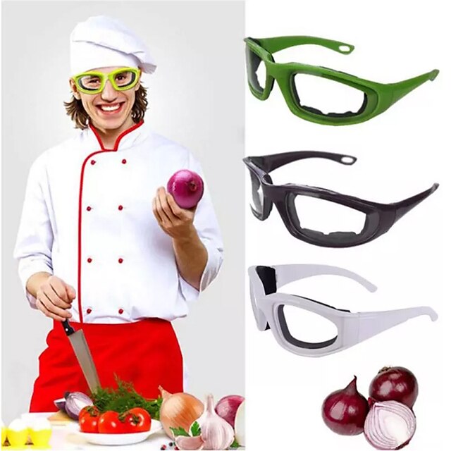  Kitchen Onion Goggles Tear Free Slicing Cutting Chopping Mincing Eye Protect Glasses