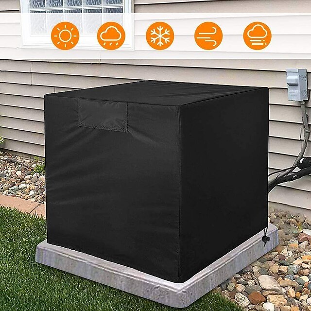  Air Conditioner Cover 600d ,Patio Furniture Covers for Winter Protection,Dustproof Waterproof Oxford Sunscreen&Cold Proof Heavy Duty Outdoor Garden Covers
