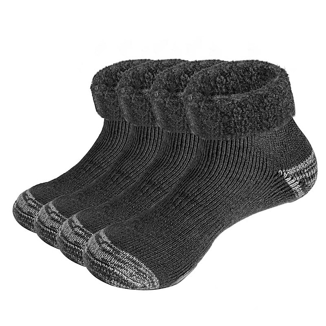  Ανδρικά 2 ζευγάρια Κάλτσες Πλεκτές κάλτσες Καλτσοπαντόφλες Μαύρο και Σκούρο Γκρι Μαύρο Χρώμα Συνδυασμός Χρωμάτων Causal Καθημερινά Αθλητικά Ζεστό Φθινόπωρο & Χειμώνας Μοντέρνα Ανατομικό