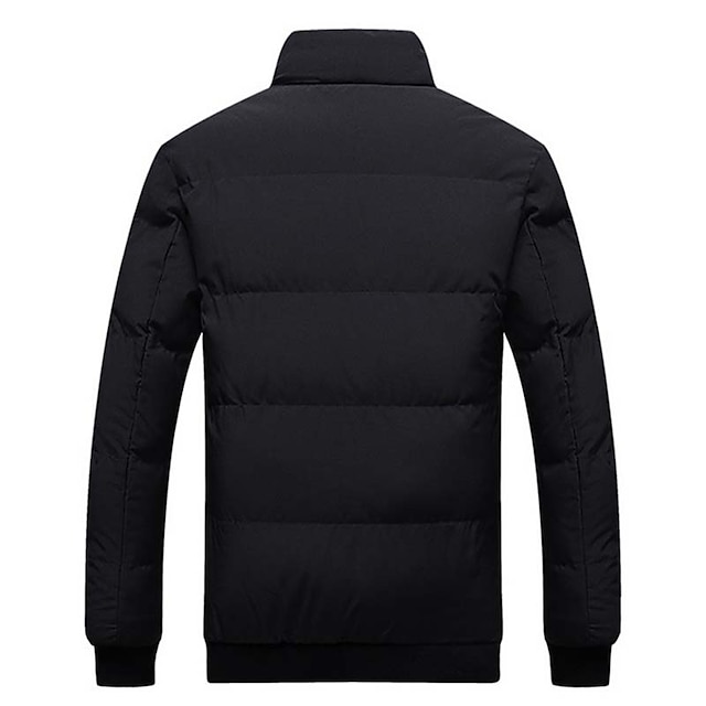 Men's Winter Coat Winter Jacket Puffer Jacket Cardigan Pocket Zipper