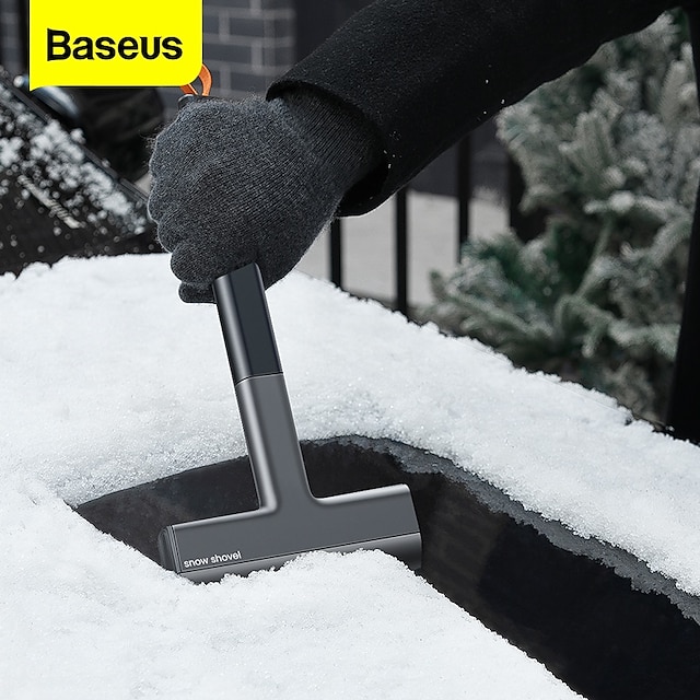  baseus car ice scraper windshield ice breaker szybkie czyszczenie szczotka do szkła snow remover tpu tool auto window winter snow brush shovel