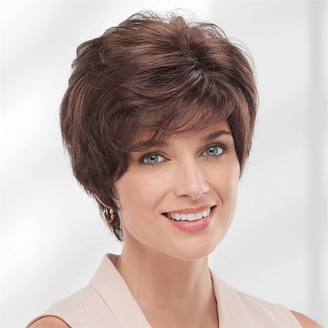 Classic Short Wig with Enviable Volume and Textured Layers / Multi ...