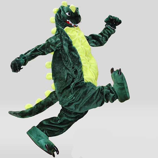 Adults' Patchwork Nightwear Camouflage Onesie Costume Carnival Costume Dinosaur Onesie Pajamas Kigurumi Pajamas Pajamas Funny Costume For Men and Women Christmas Carnival New Year Cartoon 9
