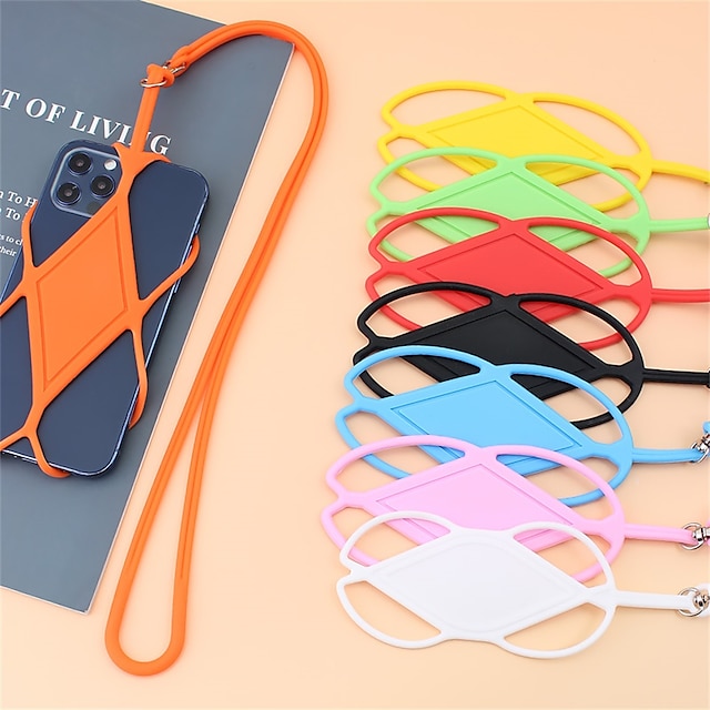  Universal Silicone Cell Phone Lanyard Holder Case Cover Phone Neck Strap Necklace Sling For Smart Mobile phone lanyard