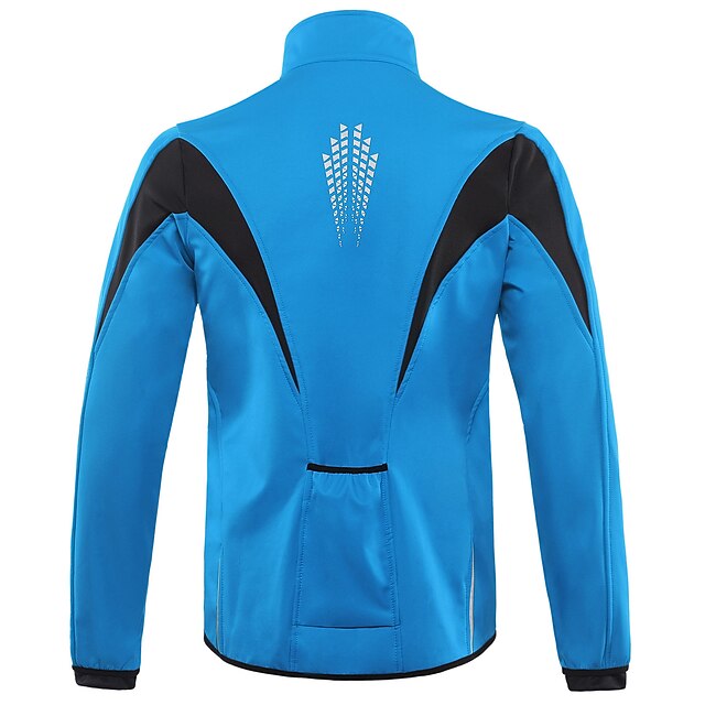 ARSUXEO Herren Radtrikot Langarm - MTB Shirt Mit Reißverschlusstasche & Reflektoren