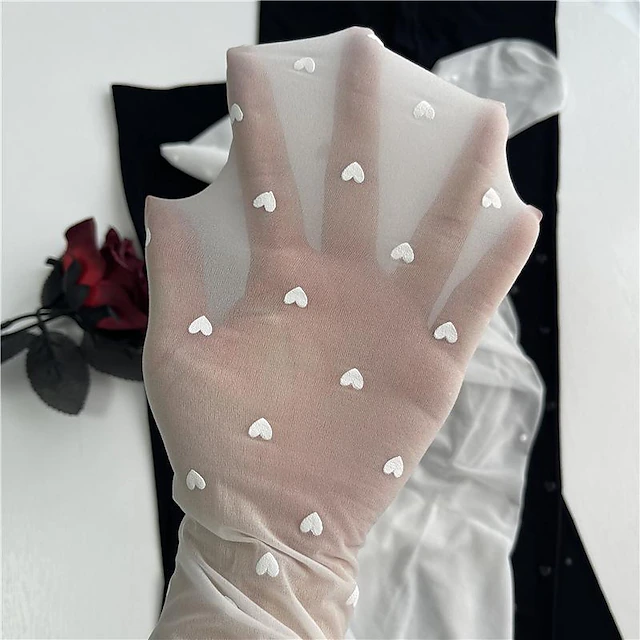 Women's Tights Pantyhose Stockings Summer Tights Sunscreen Leg Shaping High Elasticity Sexy Casual Daily H82 love black H83 polka dot white H83 polka dot black One-Size2