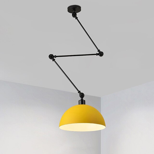 LED Pendant Light, Macaron Pole Rocker Arm Chandelier 30 cm 3000K E27 1 ...