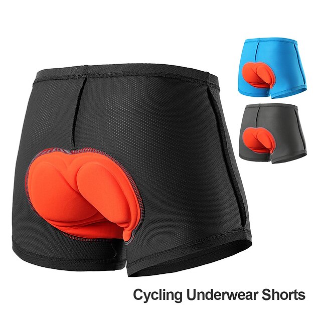 Arsuxeo Men's Cycling Under Shorts Cycling Underwear Black Bike