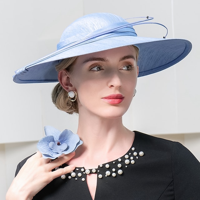  mode elegante polyester hoeden met veren 1 st bruiloft / feest / avond hoofddeksel