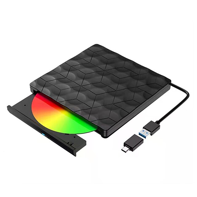  ultradunne externe usb 3.0 dvd rw cd-brander cd-rom brander speler is geschikt voor laptop pc