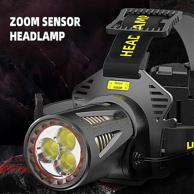 Налобный фонарь для рыбалки, перезаряжаемый мощный фонарь xhp360, светодиодный фонарь для кемпинга, походов, можно использовать в качестве повербанка